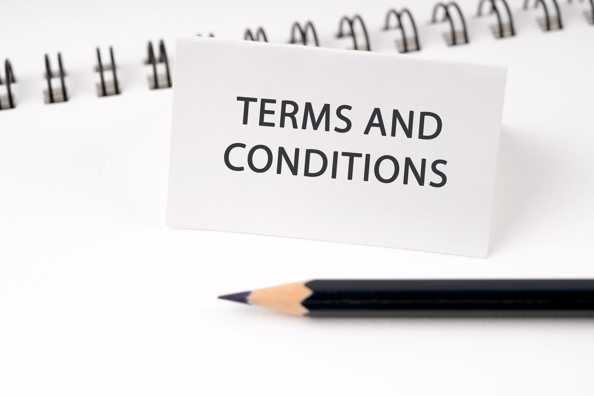 Terms and Conditions banner