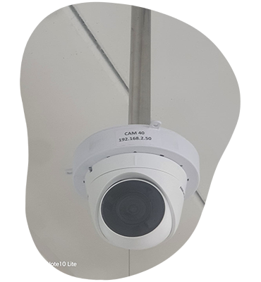 Dome Cameras installed in DAZN Software - Brihaspathi